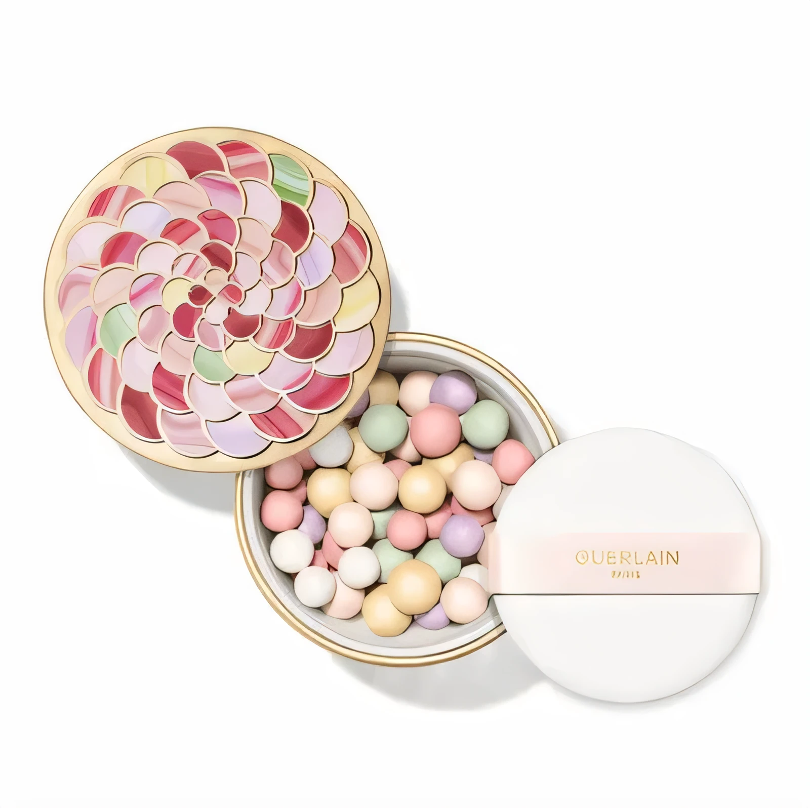 Guerlain Meteorites powder compact with pastel pearls