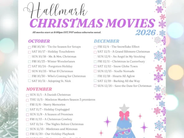 The 2026 Hallmark Christmas Movie Schedule (With a Cozy Movie-Night Plan)