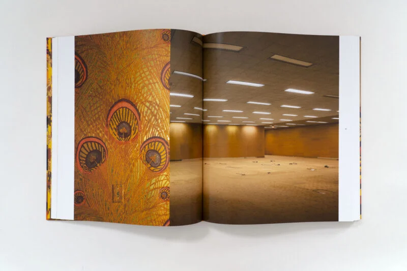Bold patterned 1970s interior wall from the headquarters